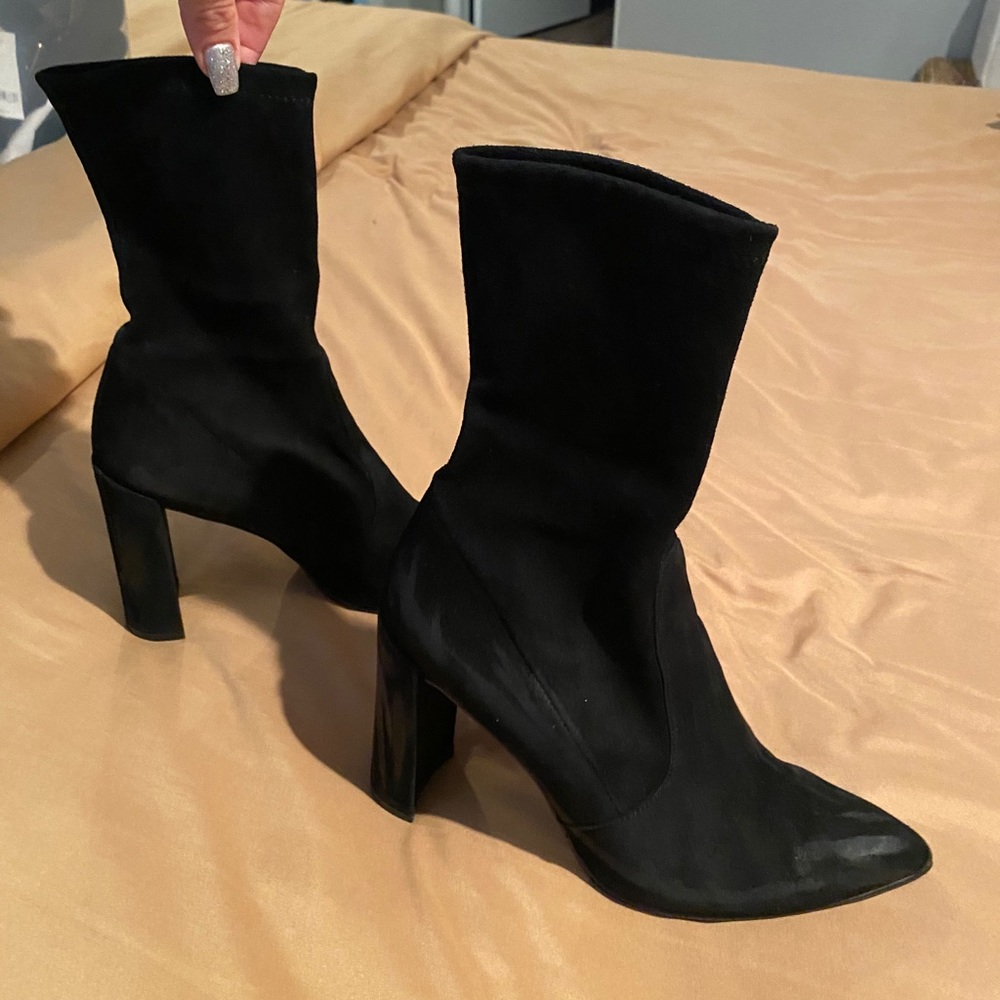 STUART WEITZMAN SUEDE BOOTIES sz 10 - Picture 3 of 3